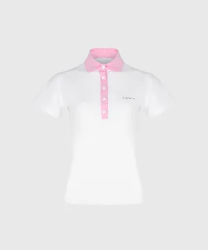 KANDINI EdgeLine Short Sleeve Polo - Pink