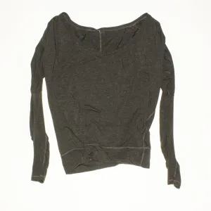 KARMA ATHLETICS Charcoal Loose Fitting Long Sleeve Shirt Size S