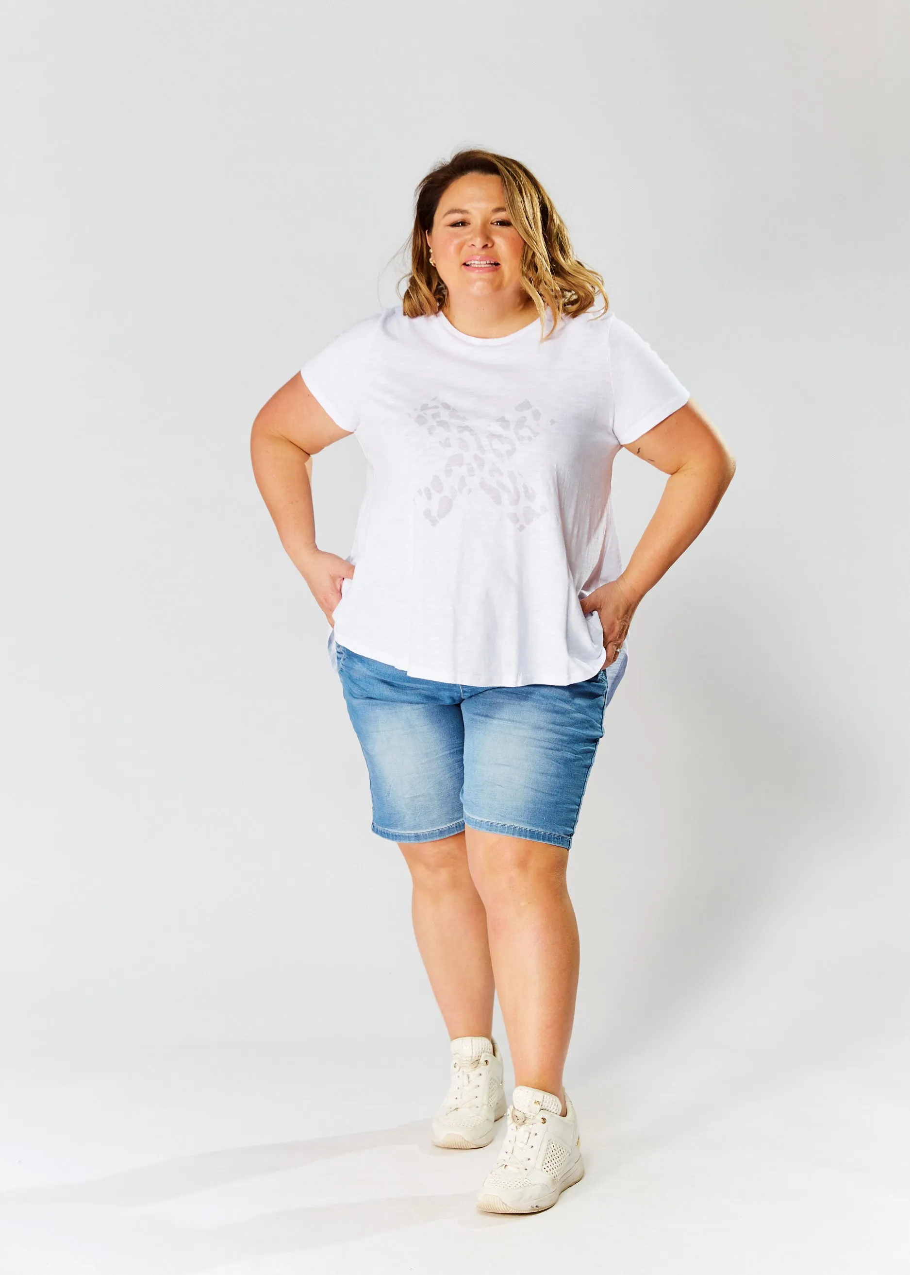 Karter Tee - Grey X Leopard