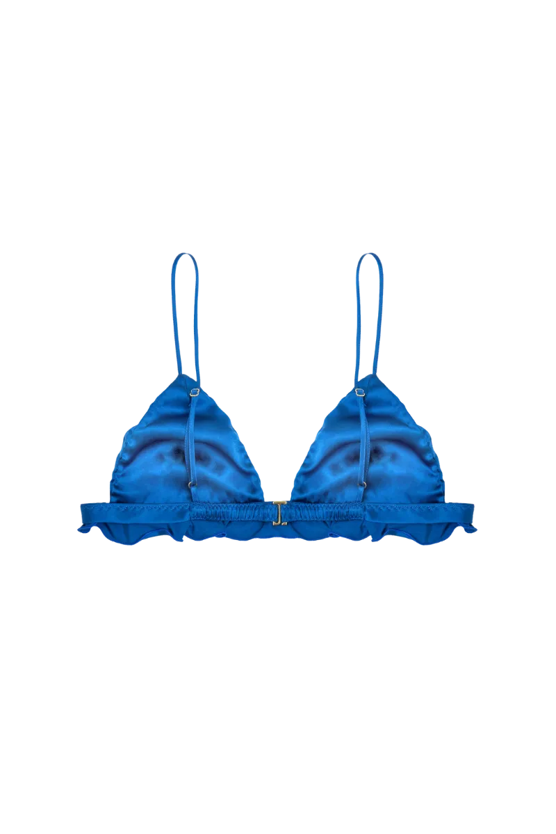 KIM: AZULINE SILK BRA TOP