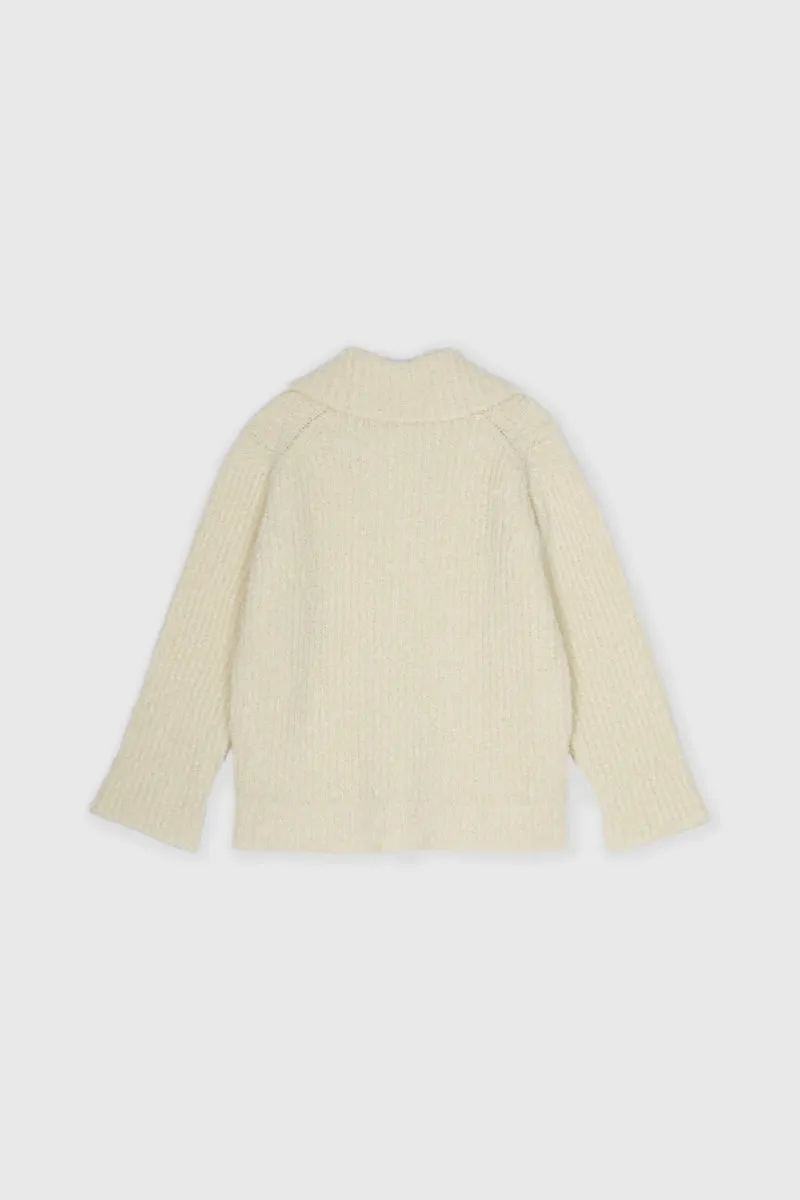 Knit Polo in Cream