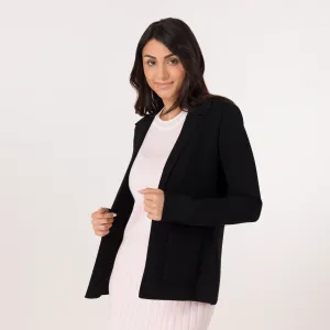 Knitted Blazer - SEASONAL BLACK