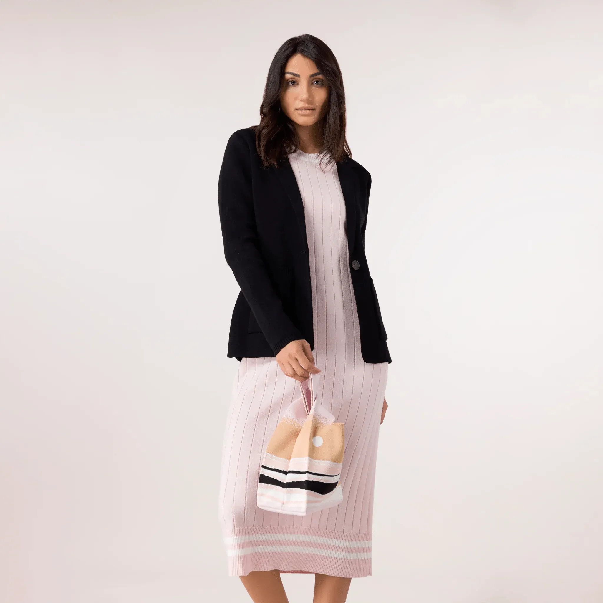 Knitted Blazer - SEASONAL BLACK
