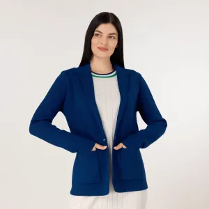 Knitted Blazer - SEASONAL NAVY