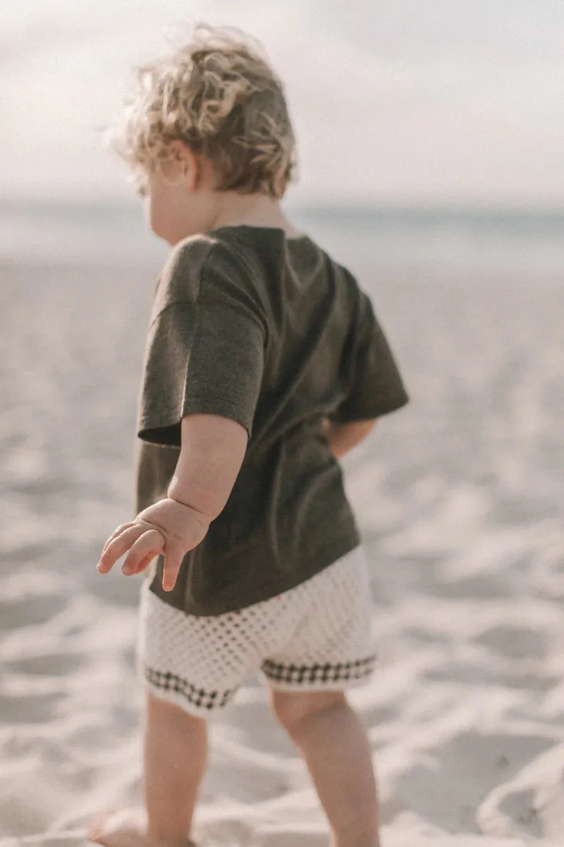 Knitted Organic Tee Mud