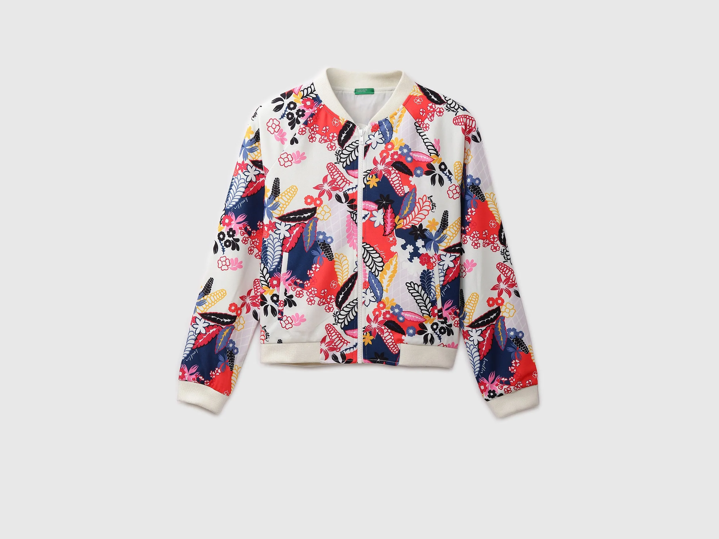 Ladies Printed Bomber Jacket