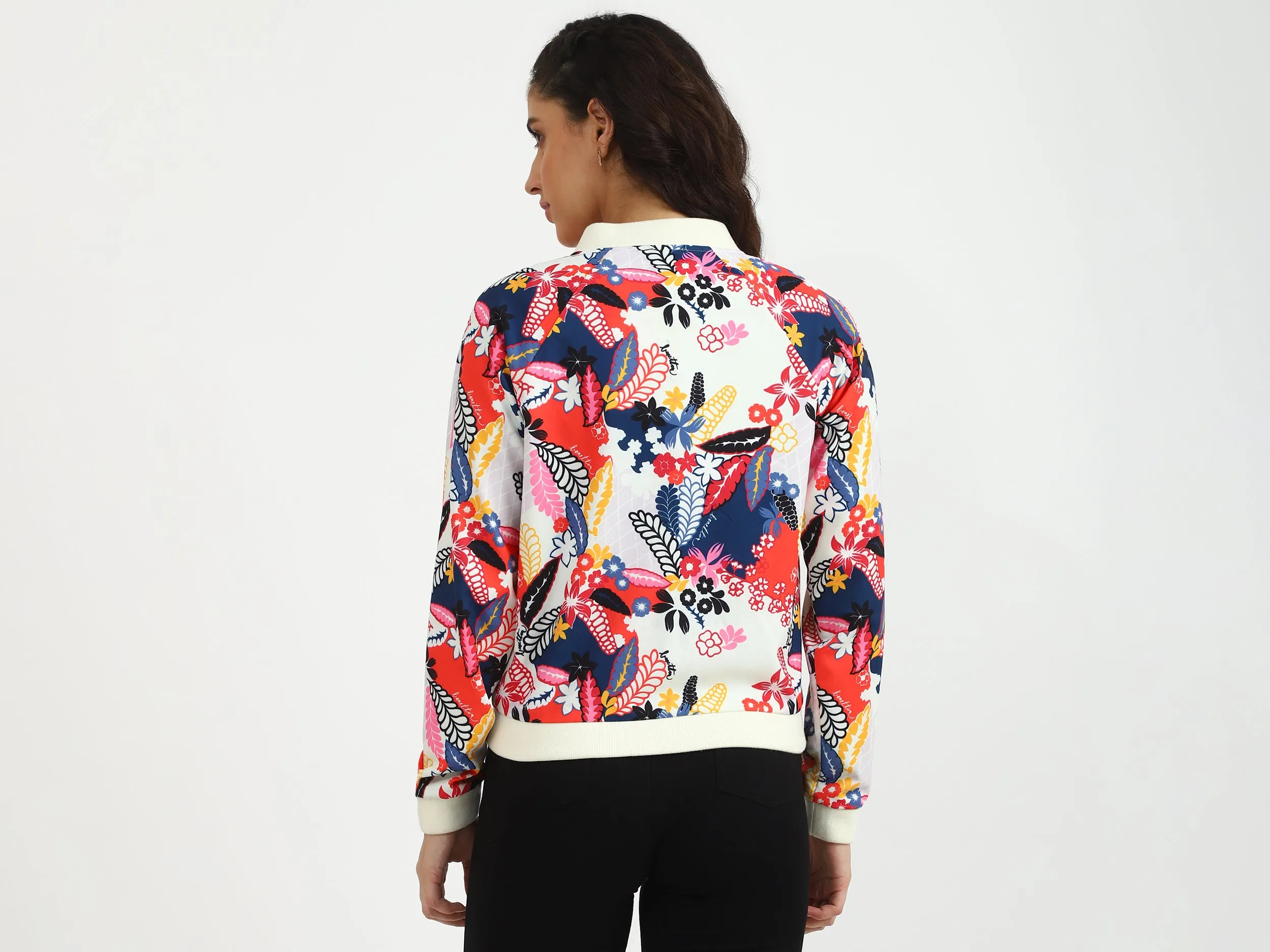 Ladies Printed Bomber Jacket