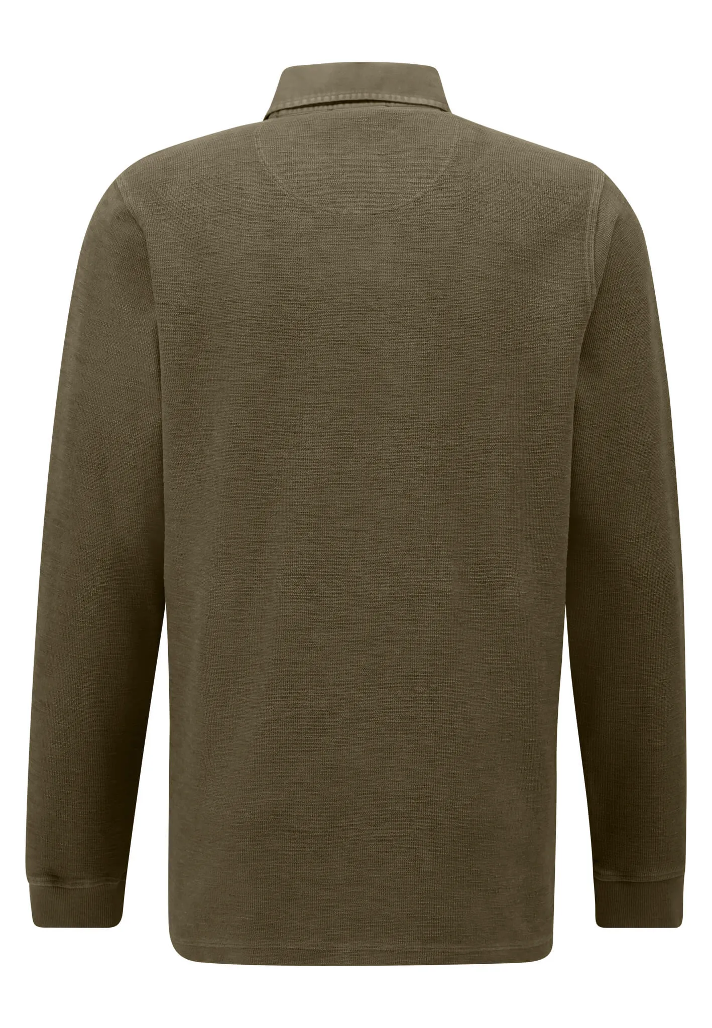 Langarm-Shirt mit Polo-Kragen