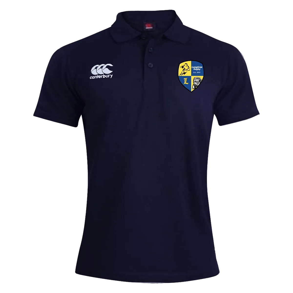 Langtree Rugby Club Canterbury Waimak Rugby Polo Navy
