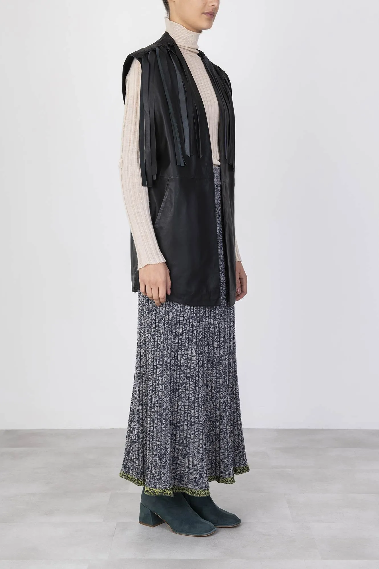 LEATHER GILET