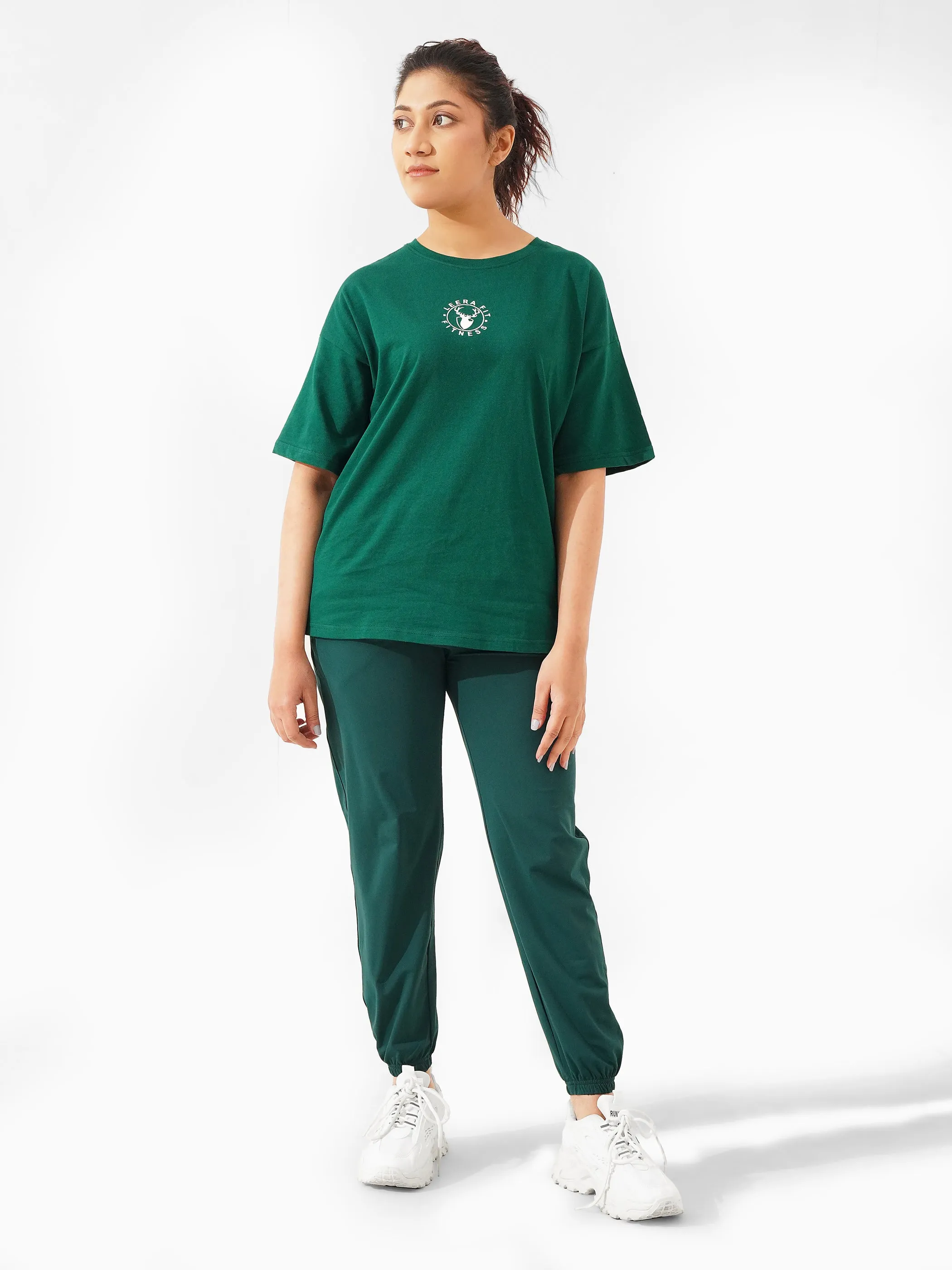 LEERA Green Oversized Tee