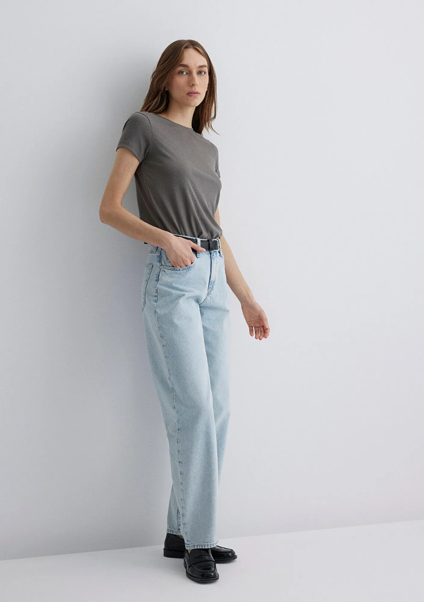 Leila Bleached Mavi Premium Jean Pants