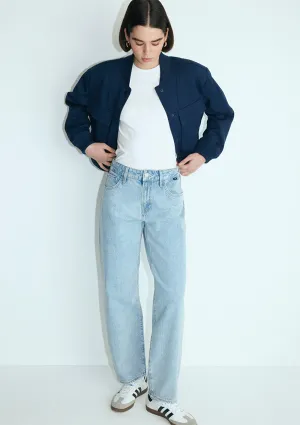 Leila Bleached Real Blue Jean Pants