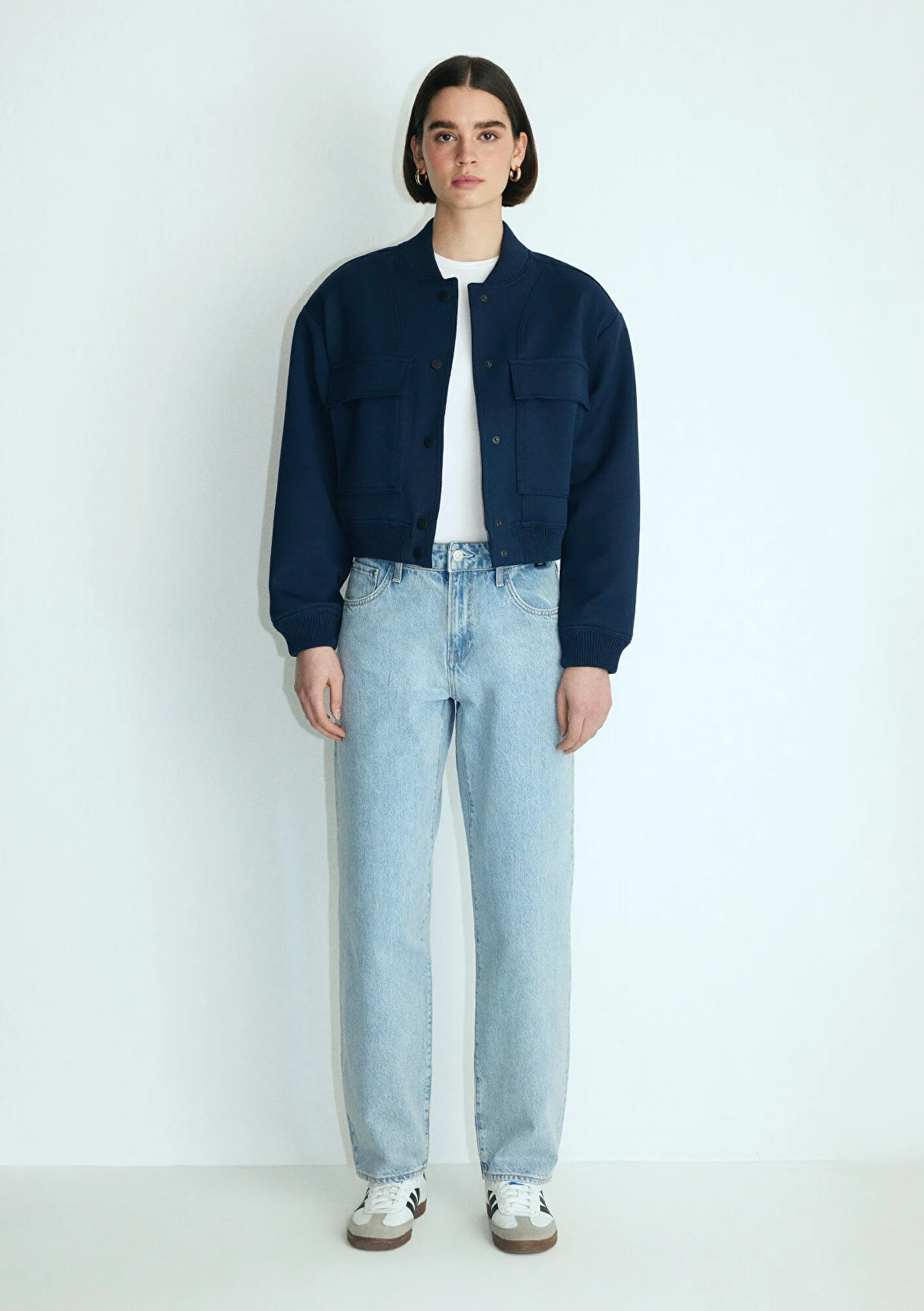 Leila Bleached Real Blue Jean Pants