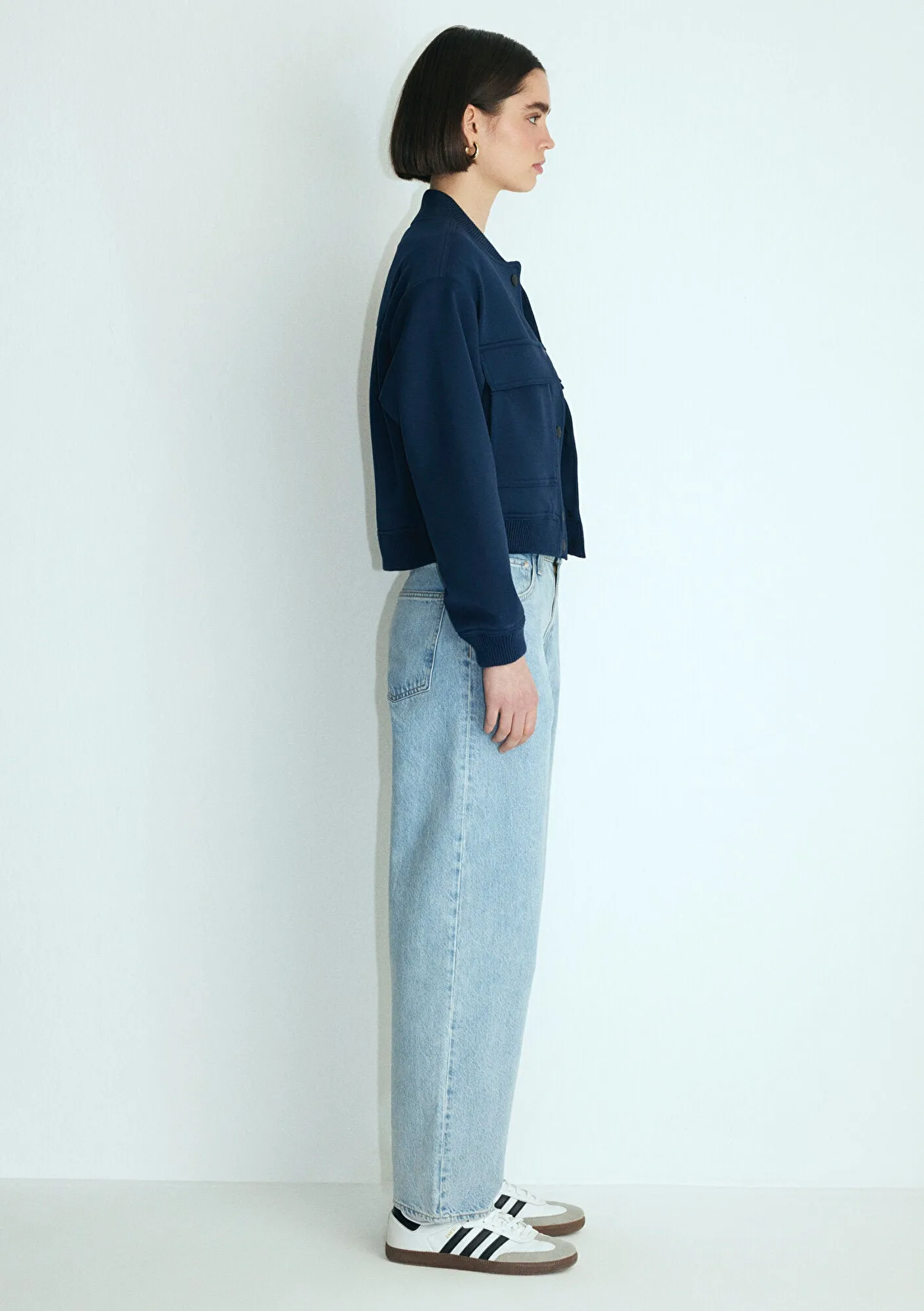 Leila Bleached Real Blue Jean Pants