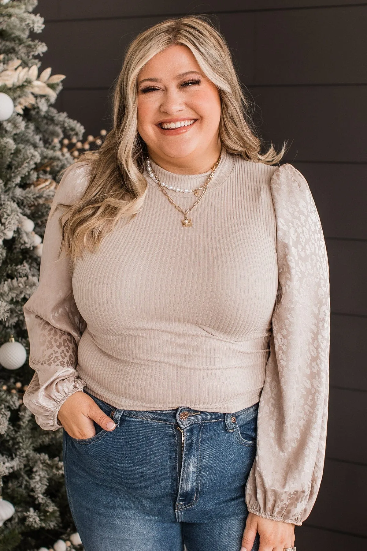 Let Them Know Open Back Twist Top- Beige