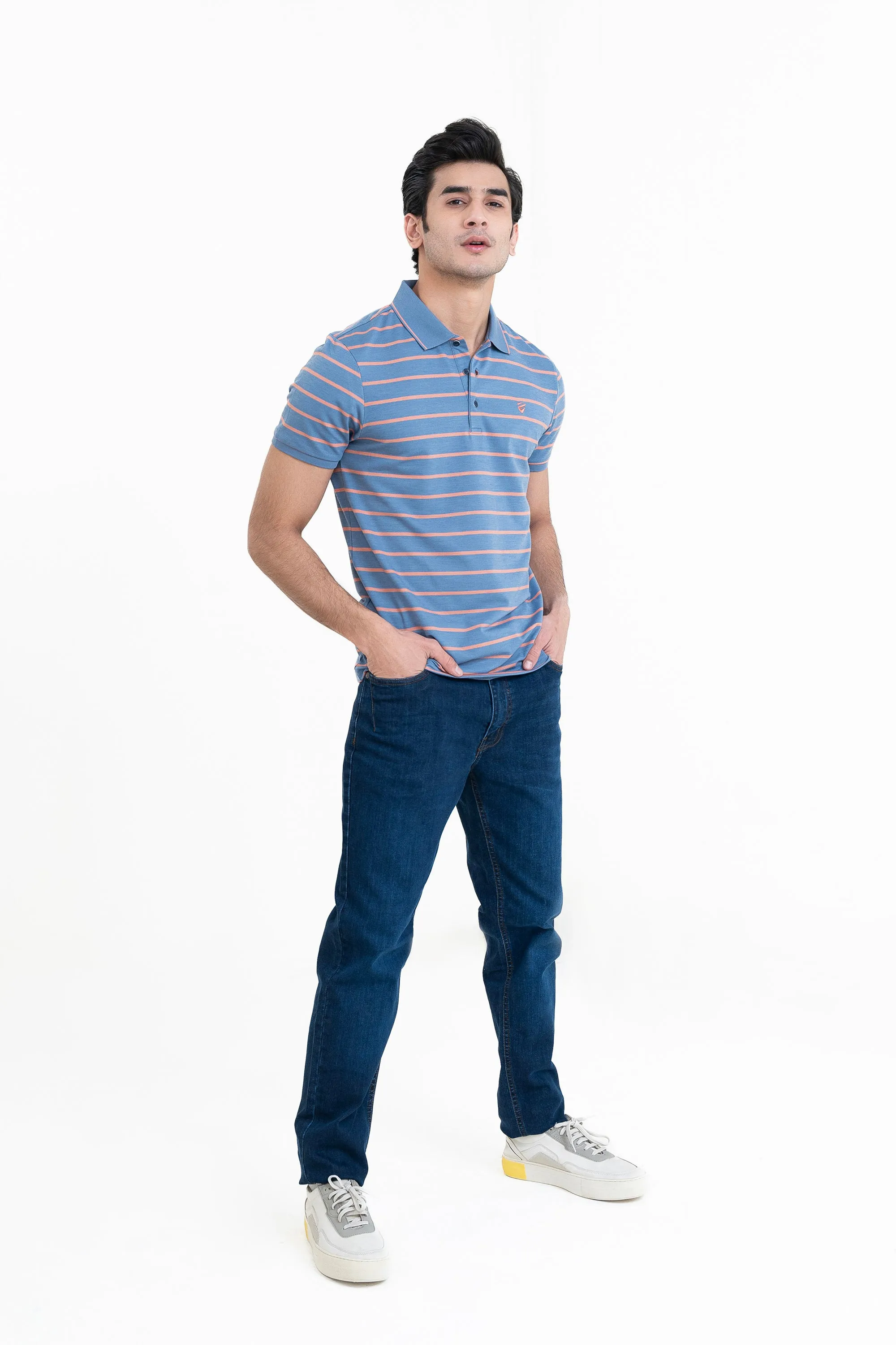 Light Blue Collar T-Shirt