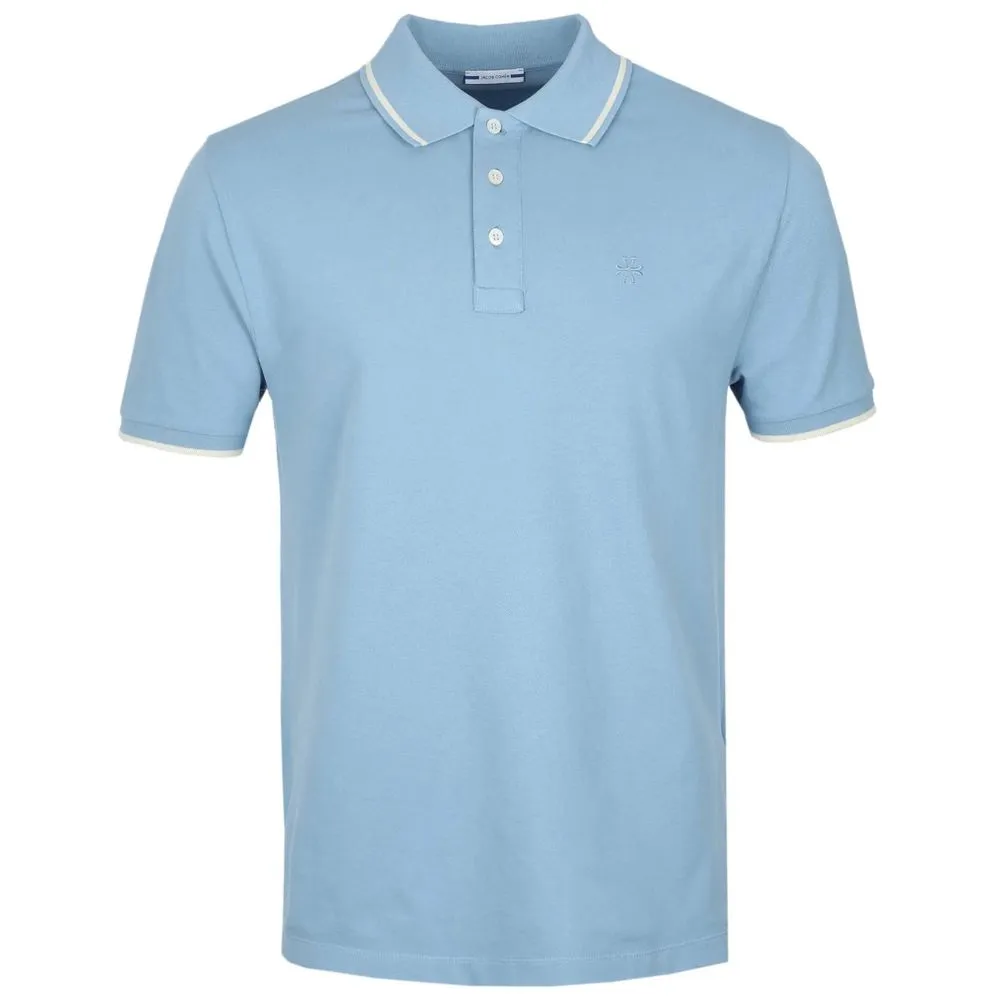 Light Blue Cotton Polo Shirt