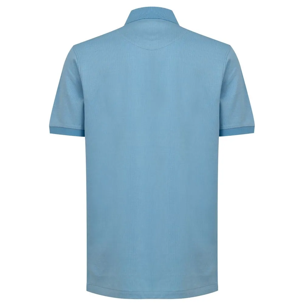 Light Blue Cotton Polo Shirt