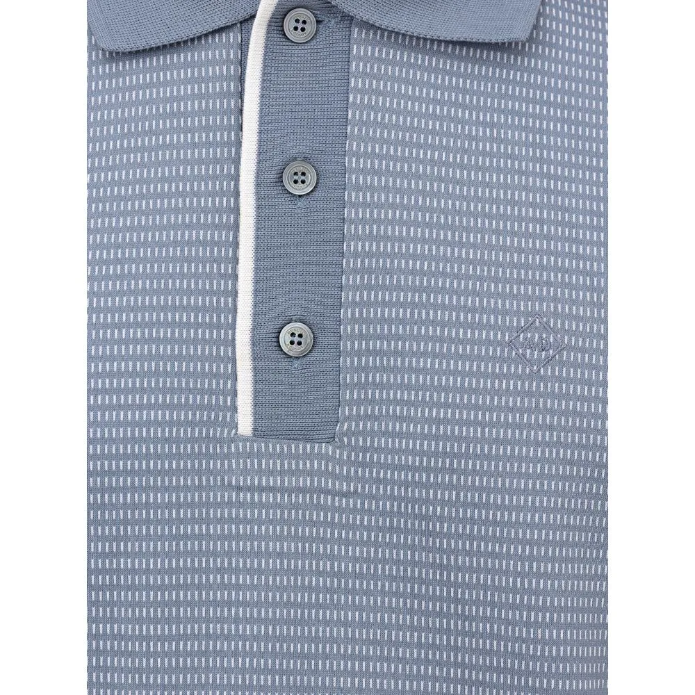 Light Blue Cotton Polo Shirt