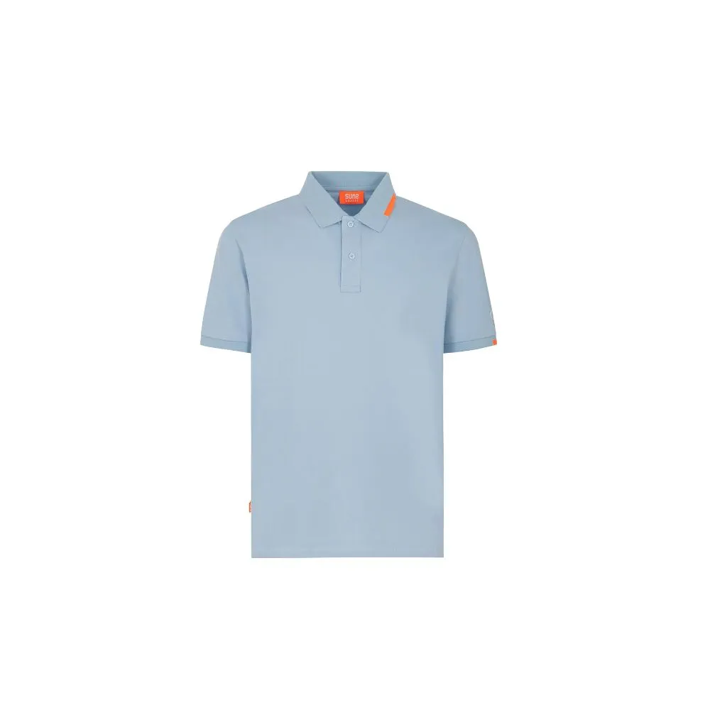 Light Blue Cotton Polo Shirt