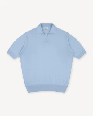 Light Blue Cotton Skipper Polo