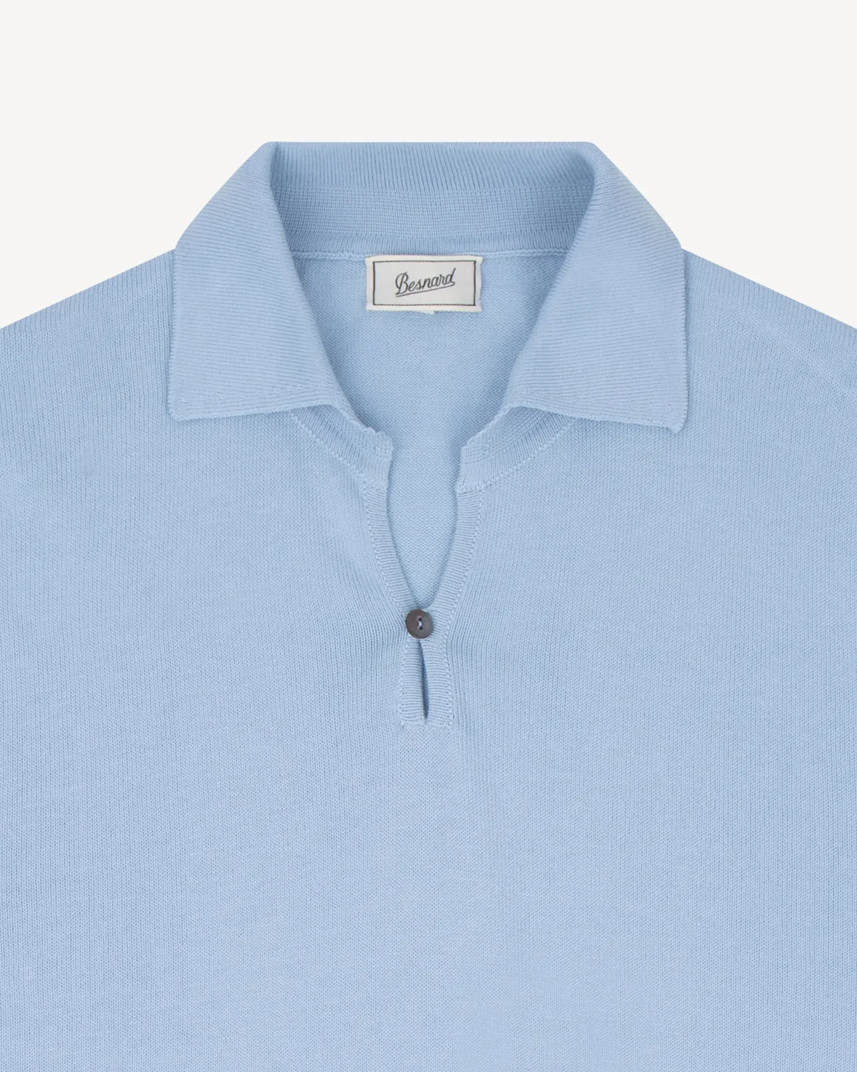 Light Blue Cotton Skipper Polo