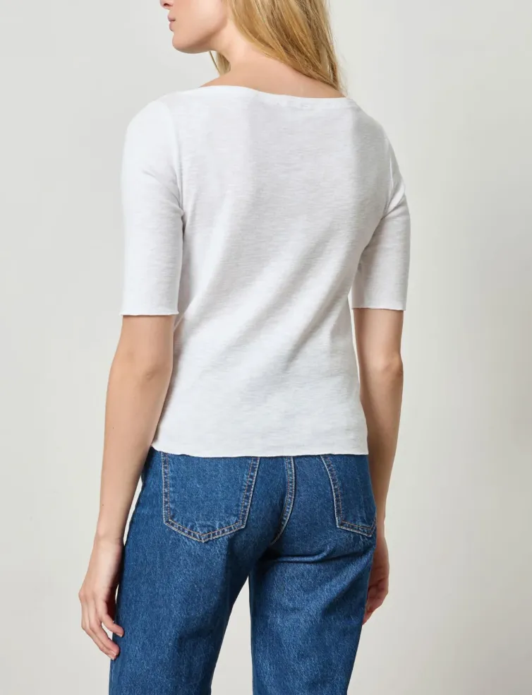 LILLA P ELBOW SLEEVE BOATNECK