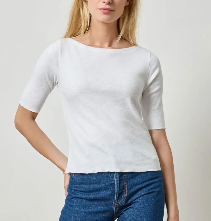 LILLA P ELBOW SLEEVE BOATNECK