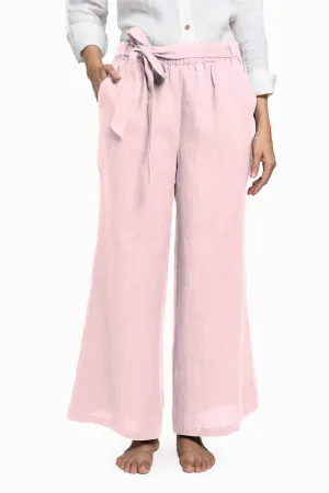 Linen Cecilia Pant-Petal Pink