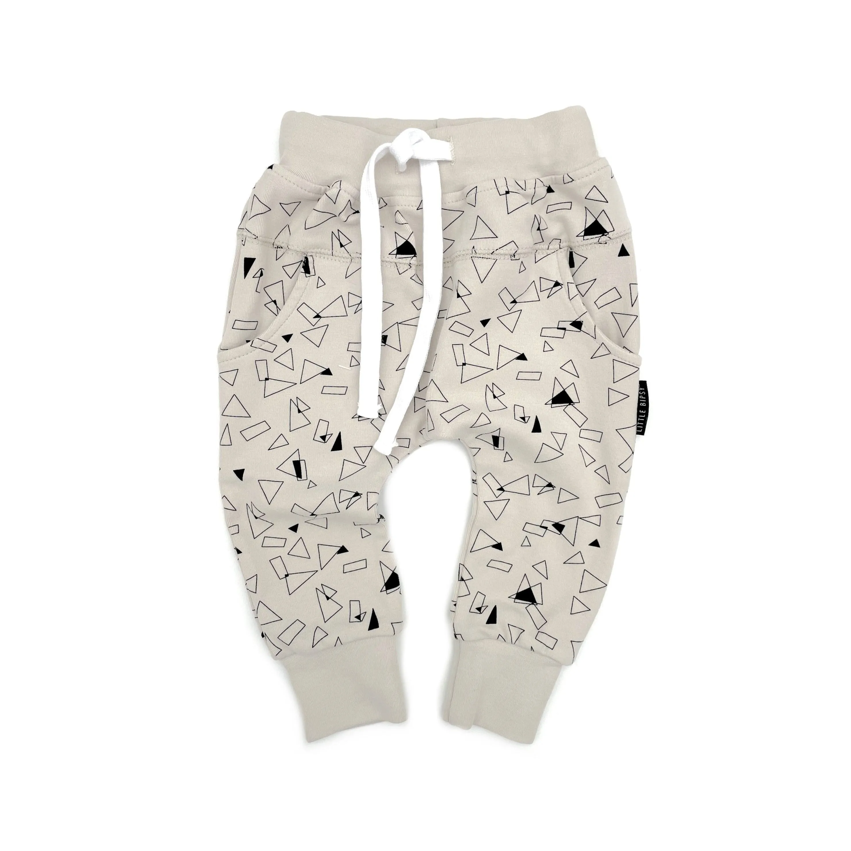 Little Bipsy Triangle Joggers - Almond