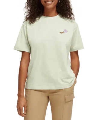 Loose Fit Wildflower Artwork T-shirt - Seafoam 169667