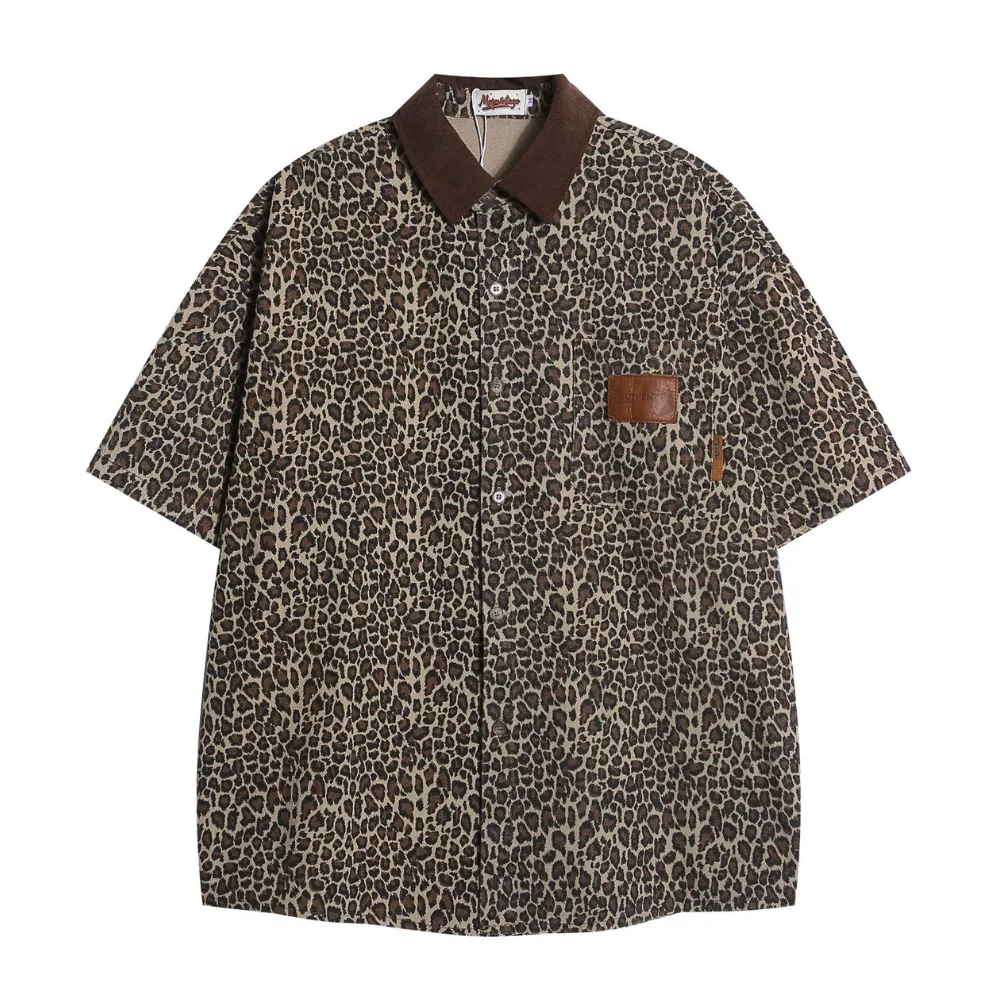 Loose Leopard Shirt