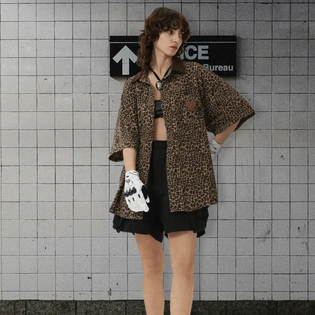 Loose Leopard Shirt
