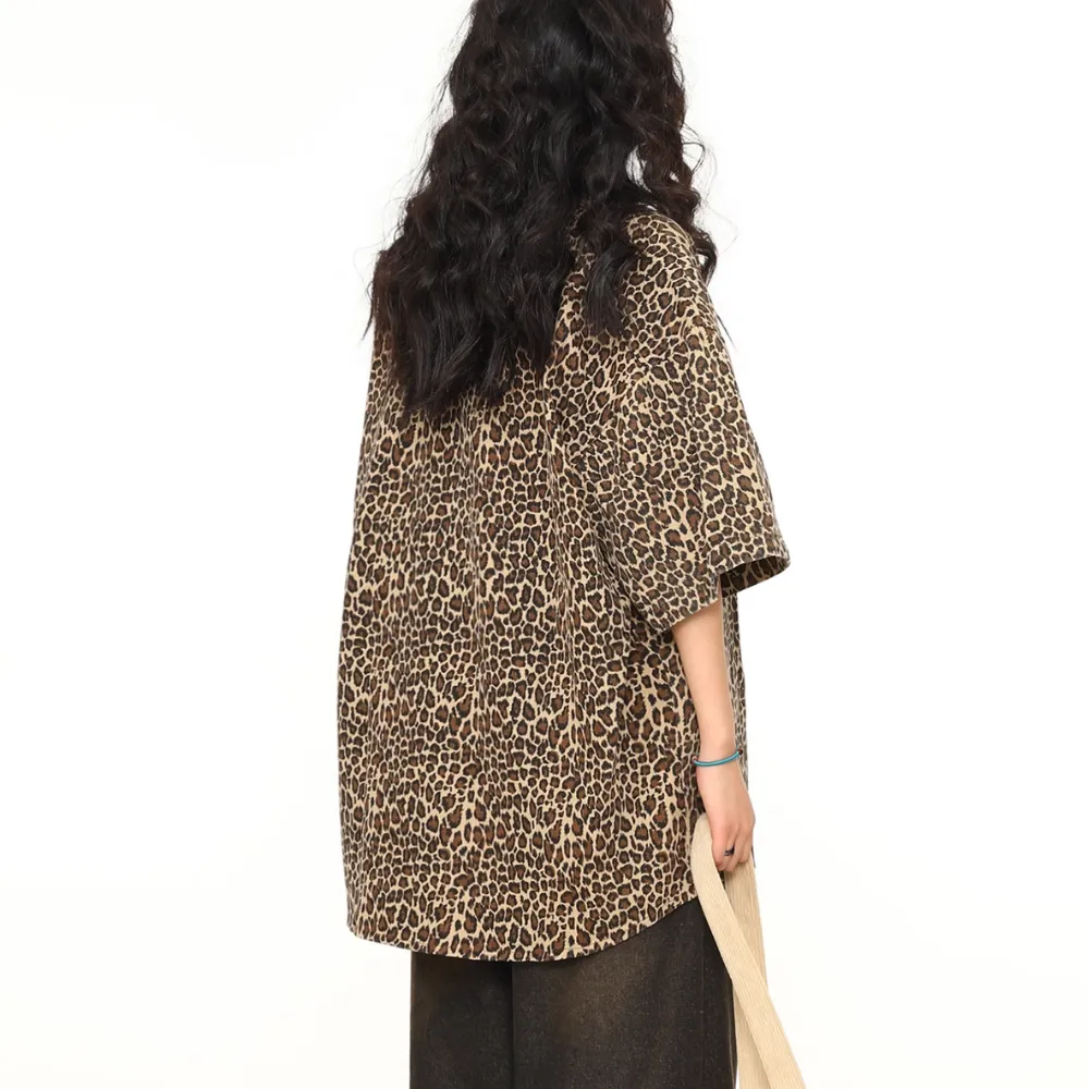 Loose Leopard Shirt