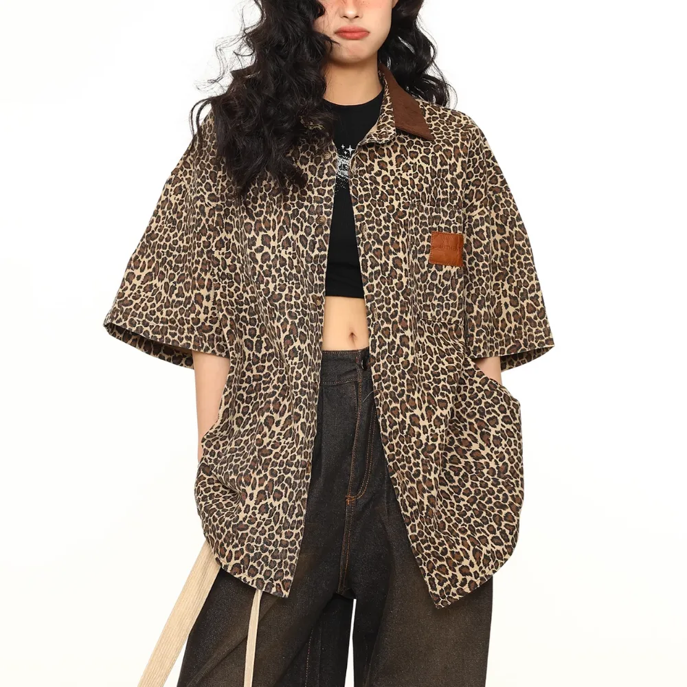 Loose Leopard Shirt