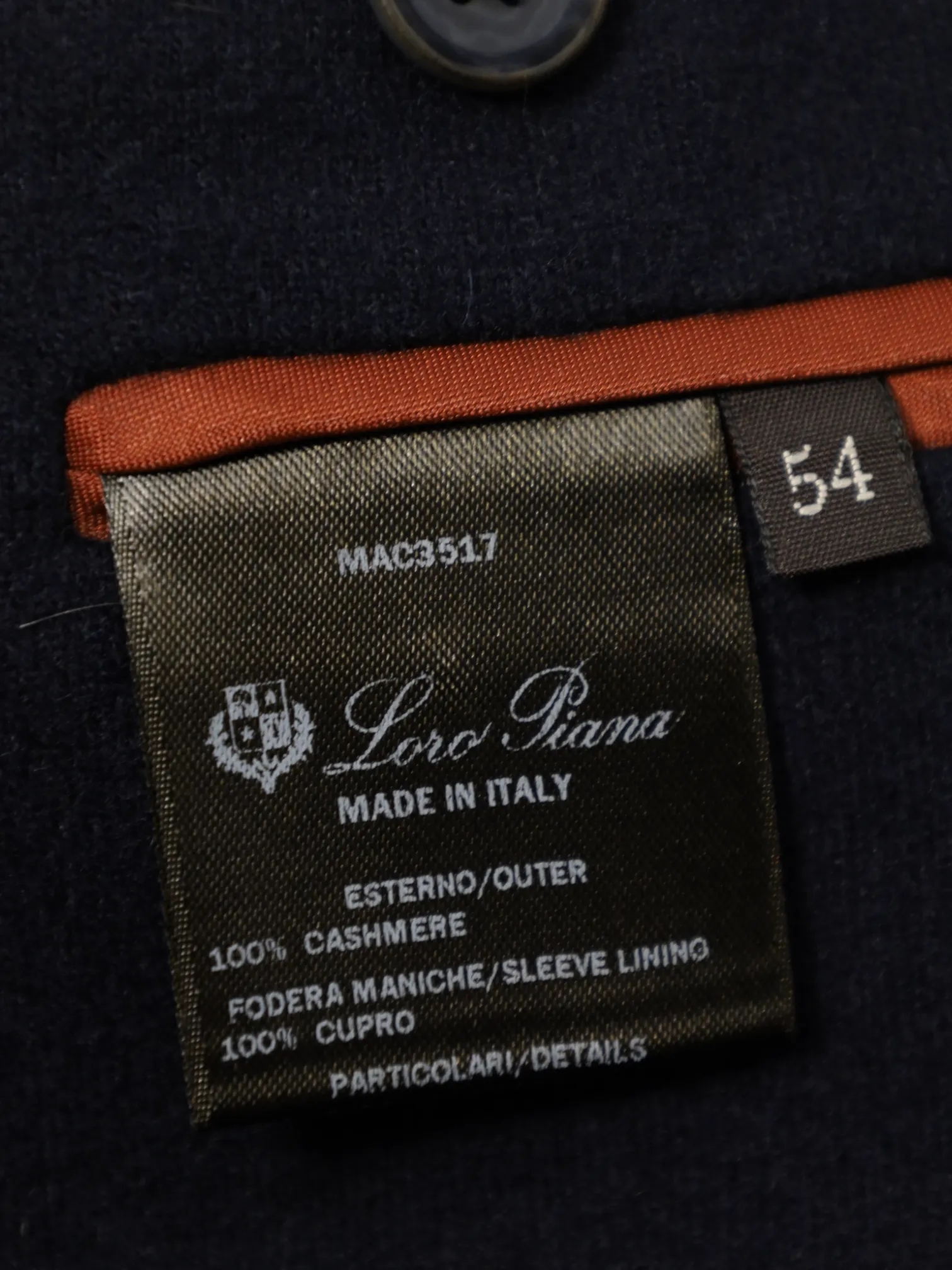 Loro Piana Navy Cashmere Jersey Knitted Blazer