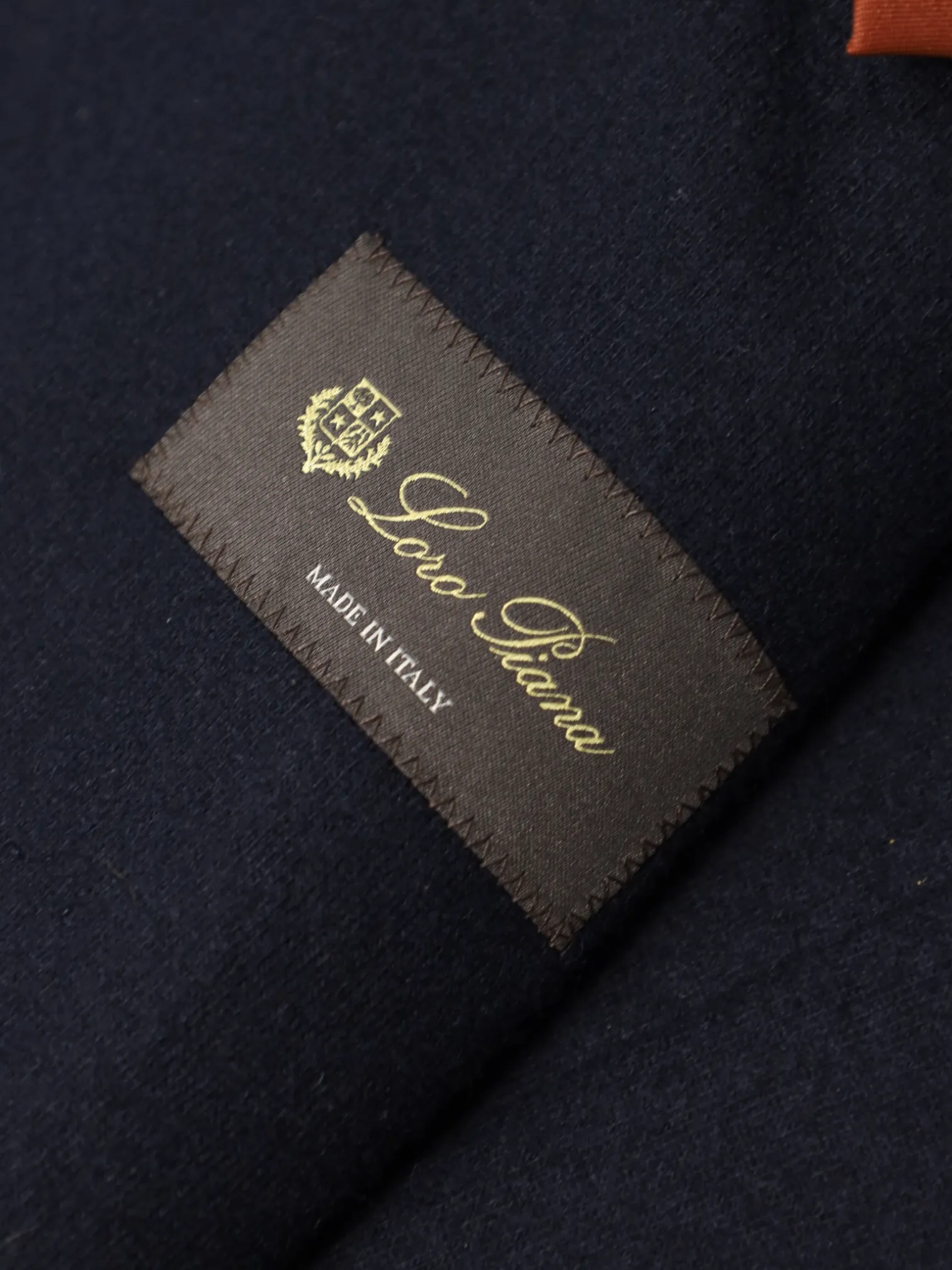Loro Piana Navy Cashmere Jersey Knitted Blazer