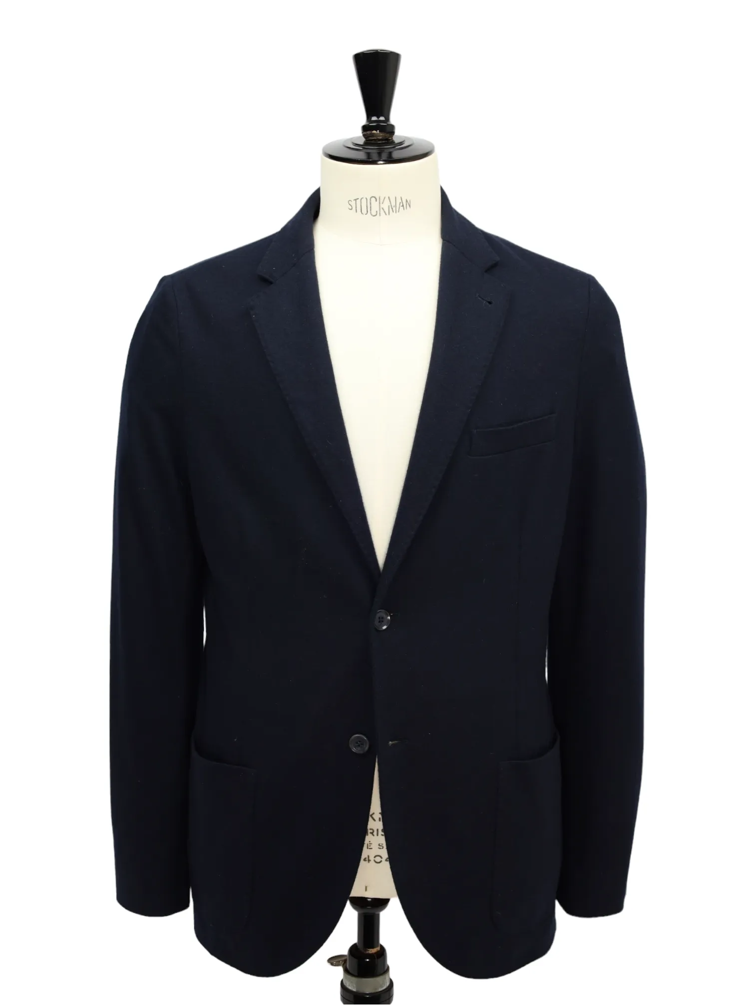 Loro Piana Navy Cashmere Jersey Knitted Blazer