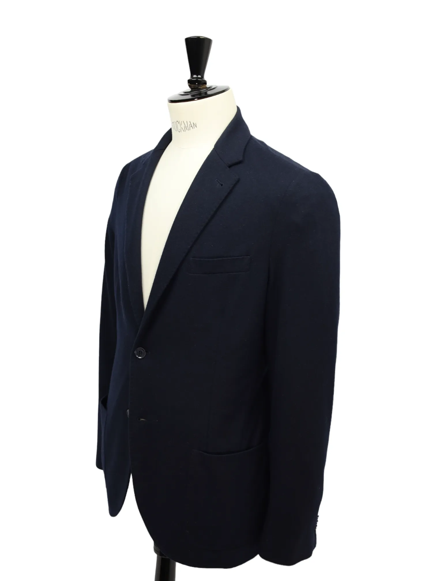 Loro Piana Navy Cashmere Jersey Knitted Blazer