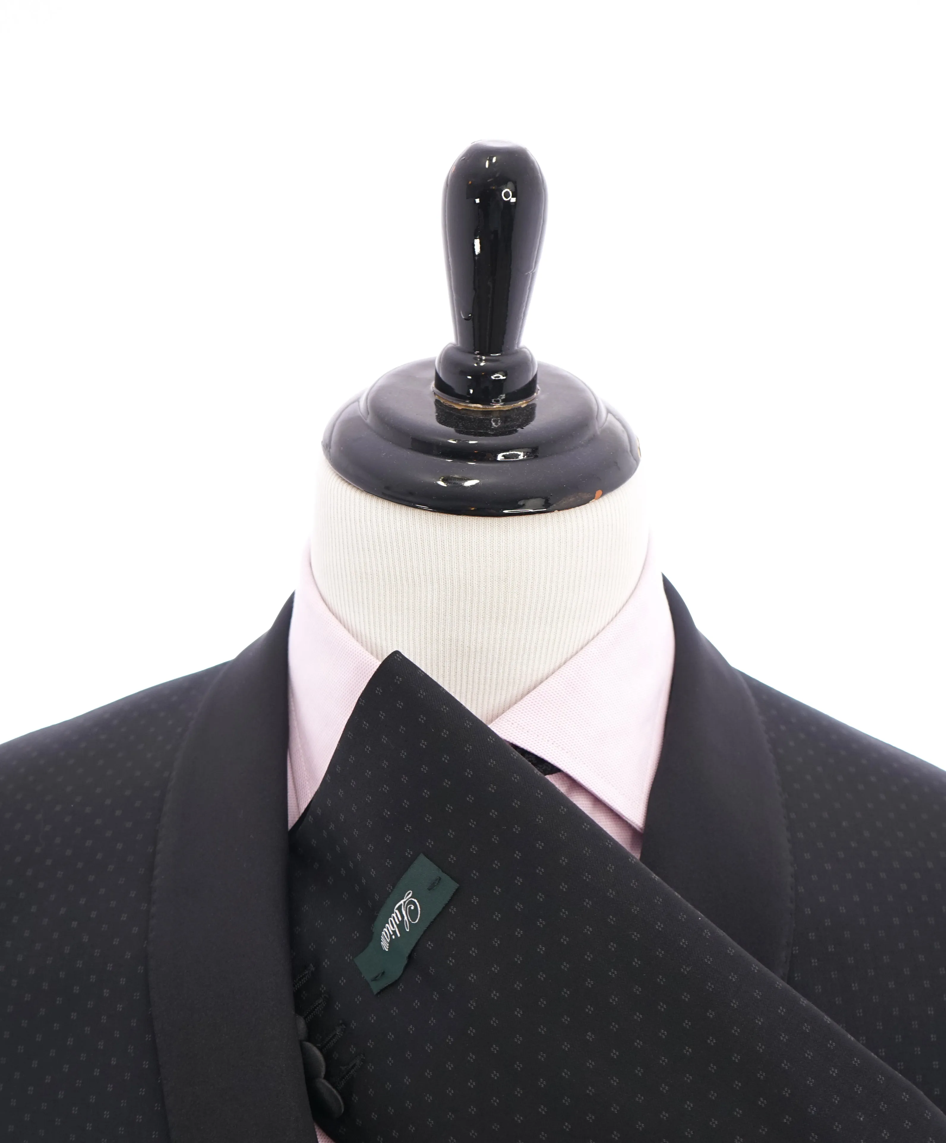 LUBIAM -By Luigi Bianchi Mantova Shawl Collar Printed Wool Dinner Jacket Blazer - 44R