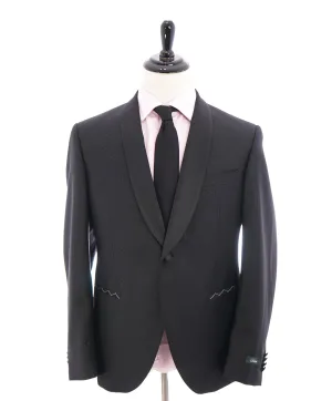 LUBIAM -By Luigi Bianchi Mantova Shawl Collar Printed Wool Dinner Jacket Blazer - 44R