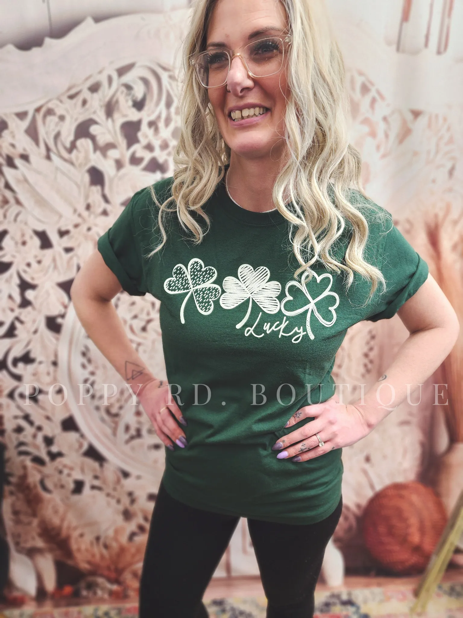 Lucky Clovers Graphic Tee * on sale