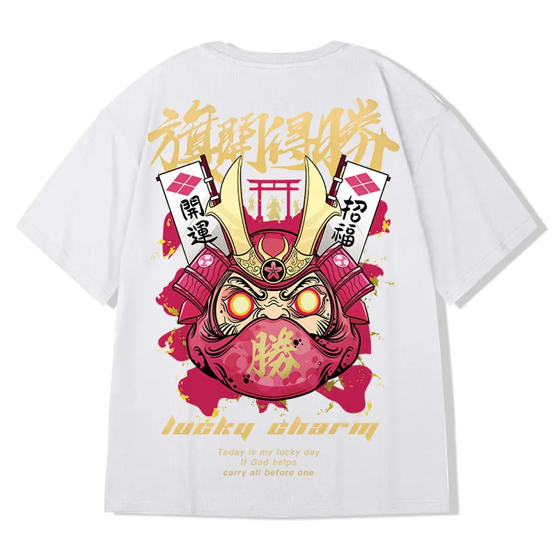 Lucky Daruma Samurai Loose Shirt