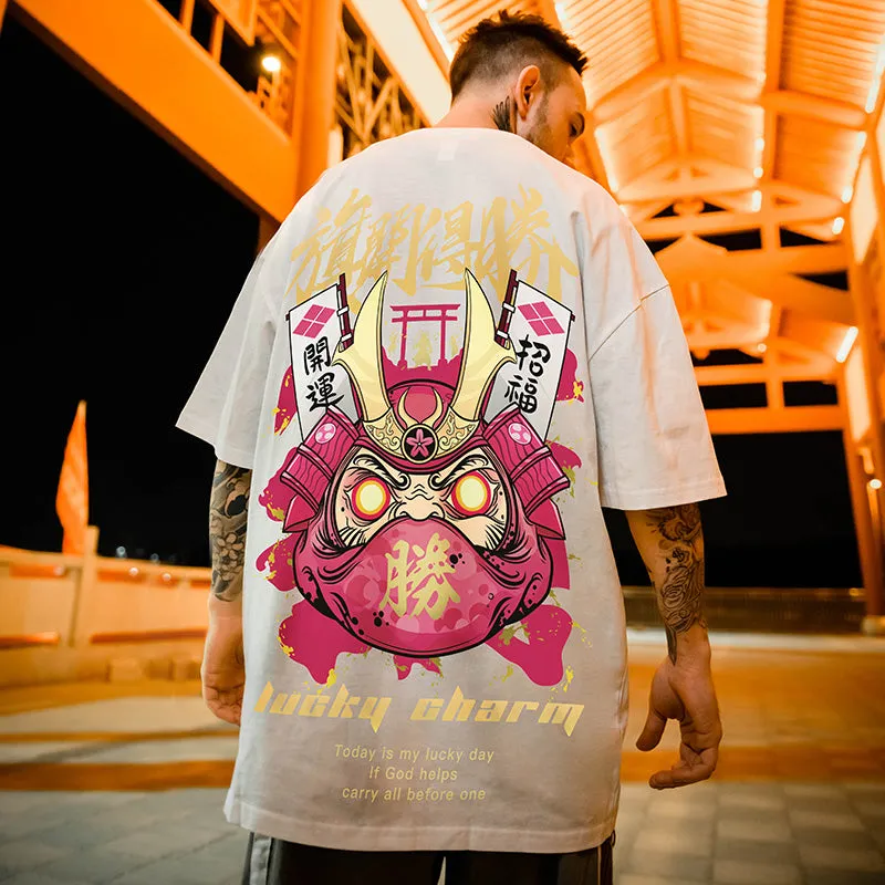 Lucky Daruma Samurai Loose Shirt
