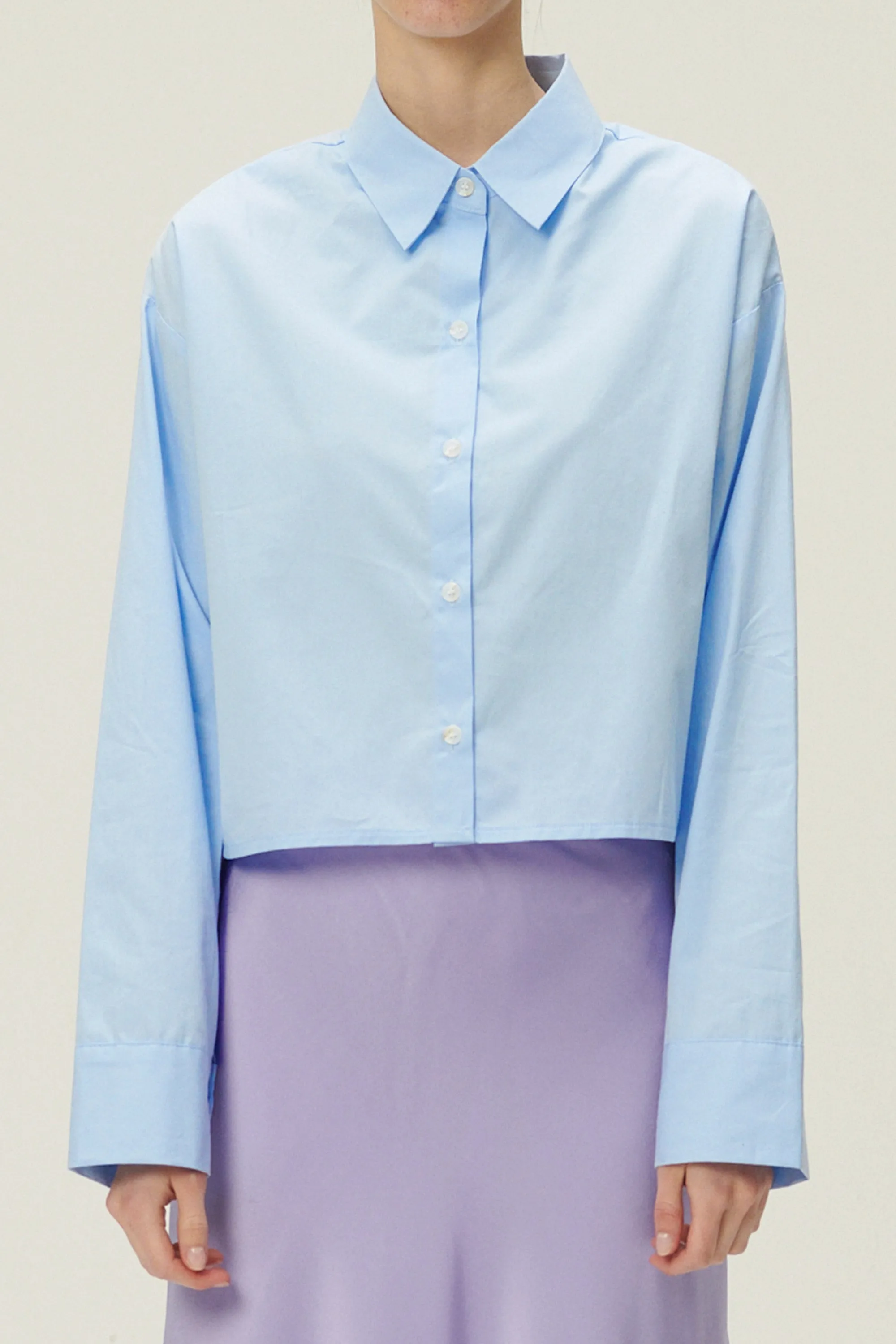 Lucy Open Back Crop Shirt