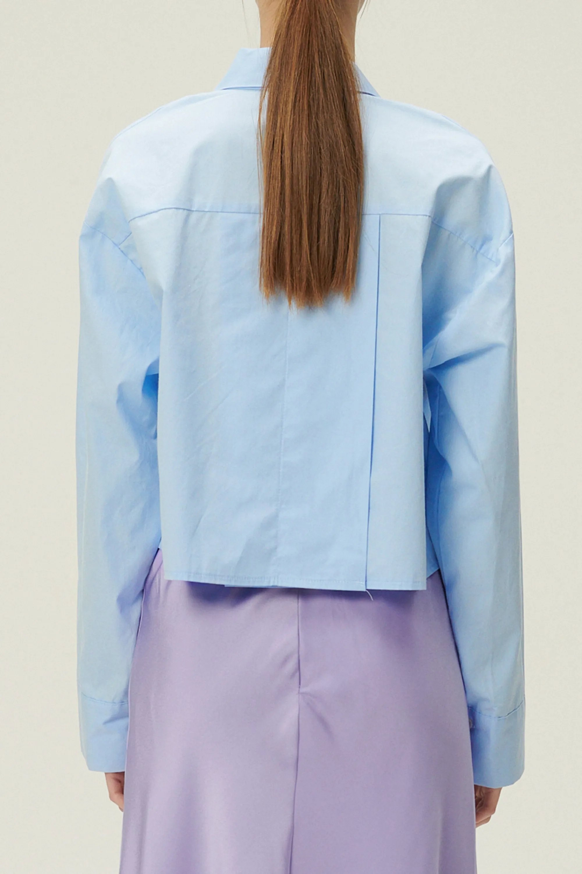 Lucy Open Back Crop Shirt