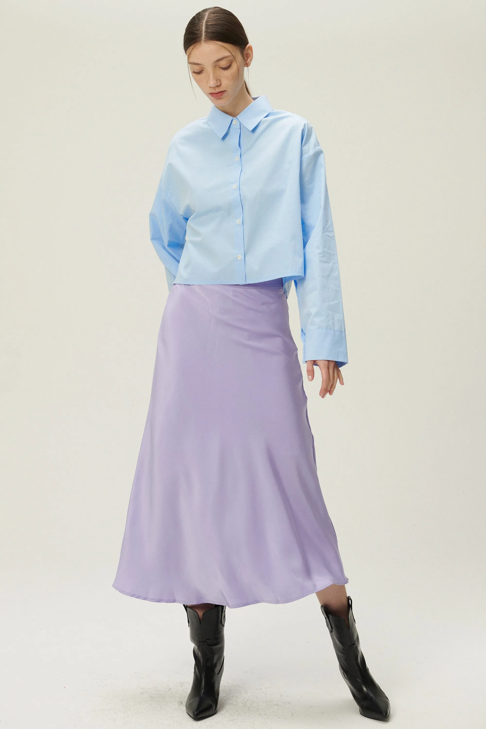 Lucy Open Back Crop Shirt