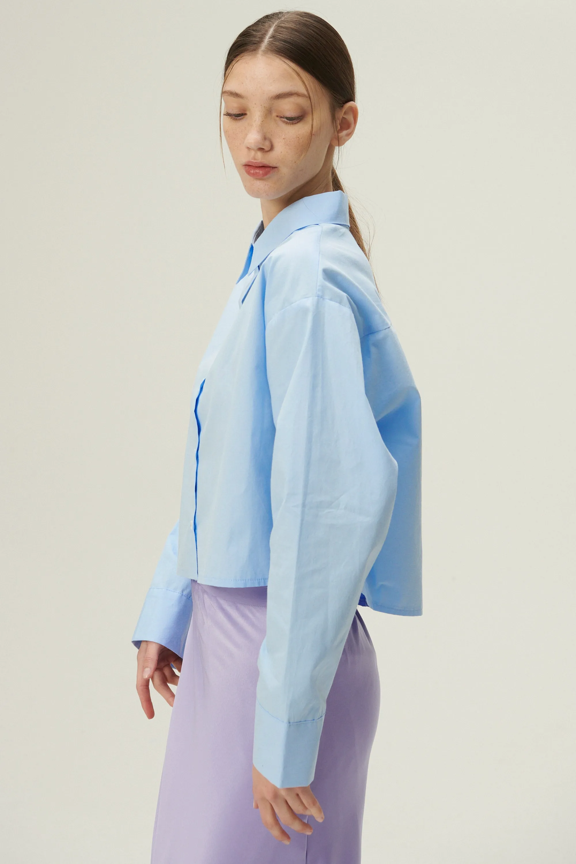 Lucy Open Back Crop Shirt