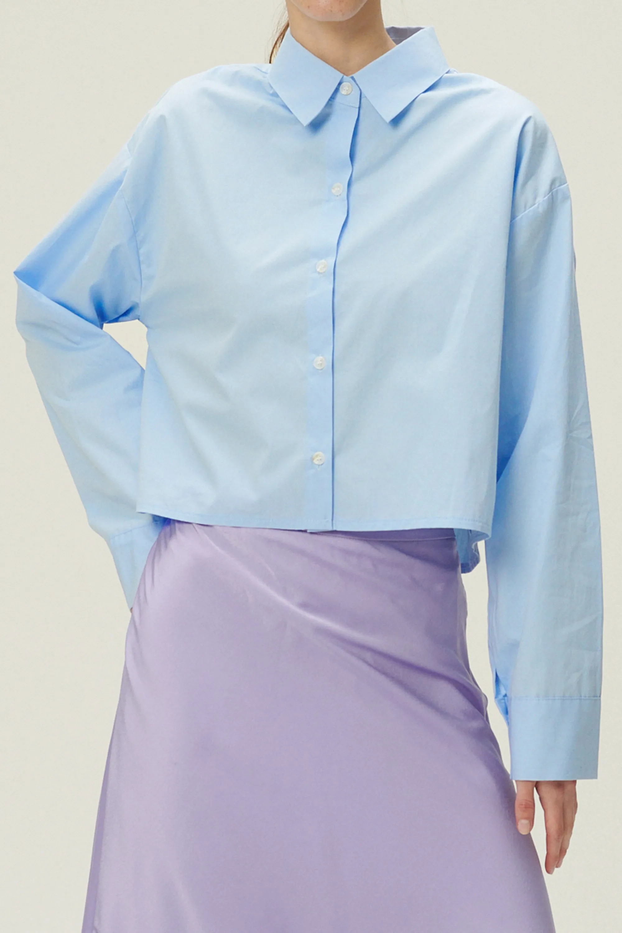 Lucy Open Back Crop Shirt